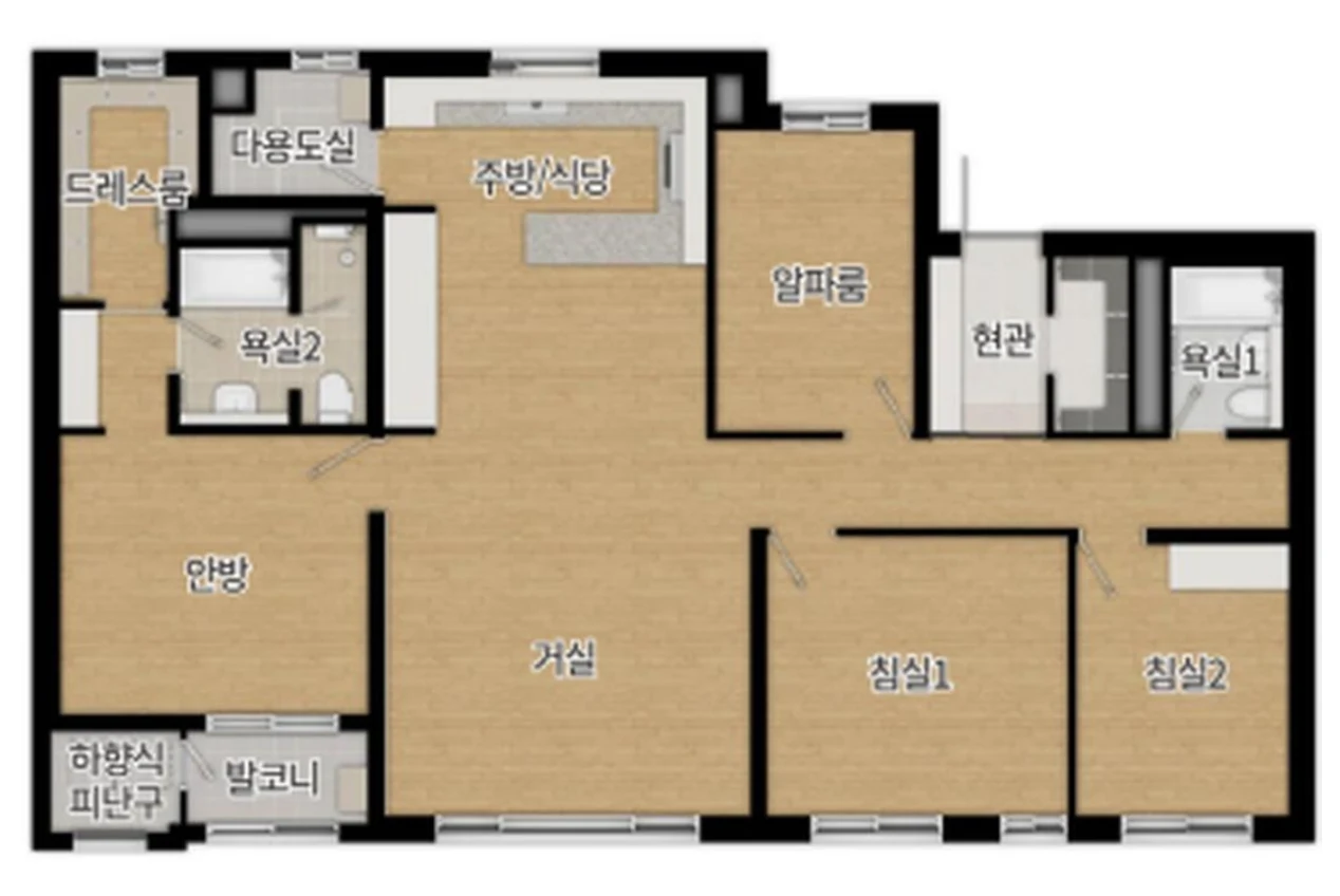 함안가야 휴니온아르떼 113A 평면도