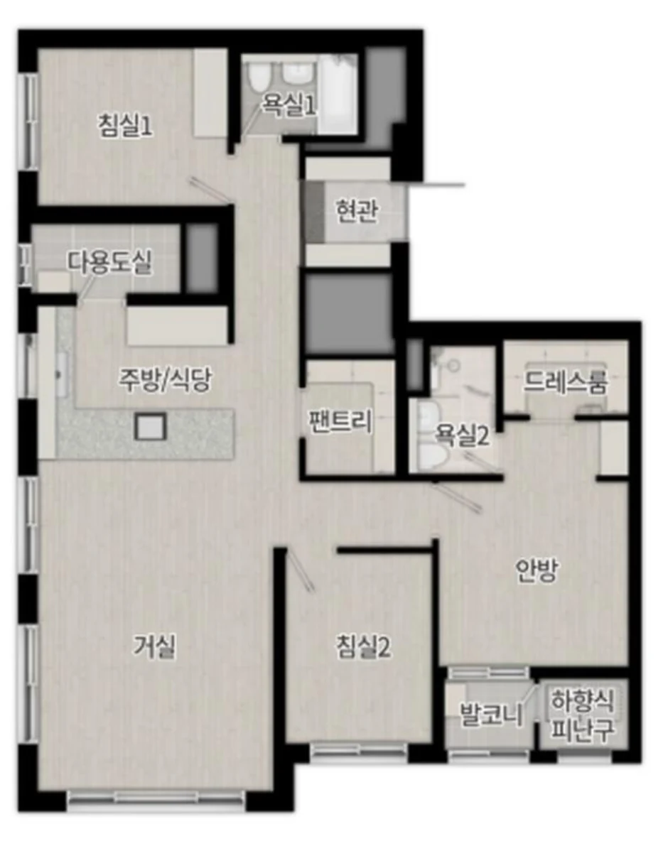 함안가야 휴니온아르떼 84A 평면도