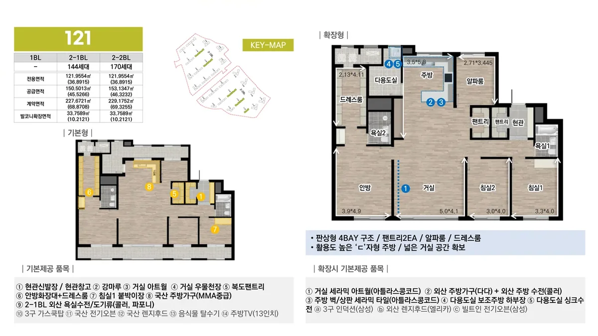 중앙공원 롯데캐슬 시그니처 121 평면도